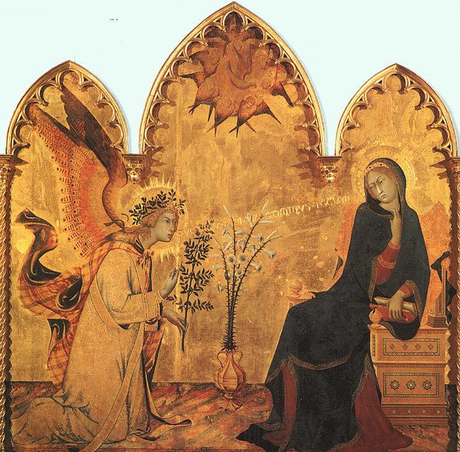 Simone Martini The Annunciation and the Two Saints